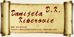 Danijela Kiperović vizit kartica